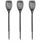 Preview: Solar-Lampe Cool Flame Torch Slate 75 x 12 cm | 35 LEDs | 3er-Set